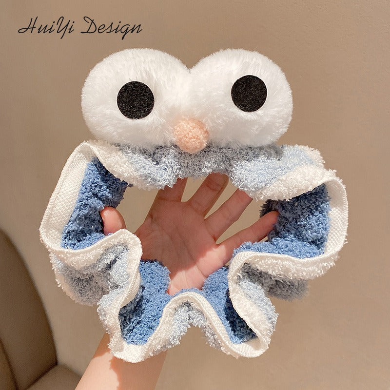 Face Wash Hair Band Hair Accessories Korean Version Cute Big Eyes Hair Band Plush Wash Hair Band Personalized Hair Accessories