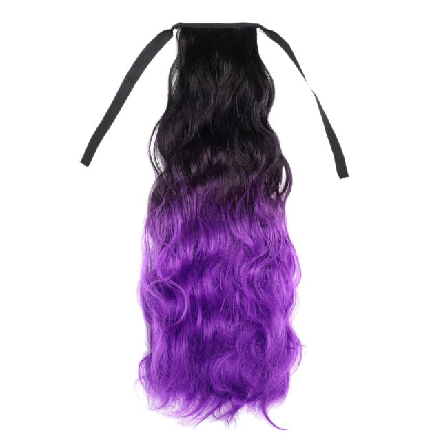 Ombre Color Claw Clip-In Synthetic Ponytail