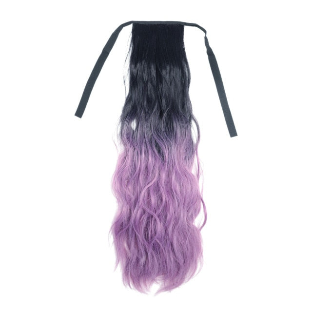 Ombre Color Claw Clip-In Synthetic Ponytail