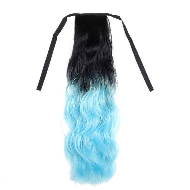 Ombre Color Claw Clip-In Synthetic Ponytail