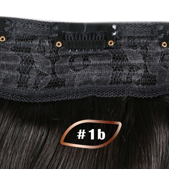 Clip In One Piece Human Hair Extensions Straight Brazilian