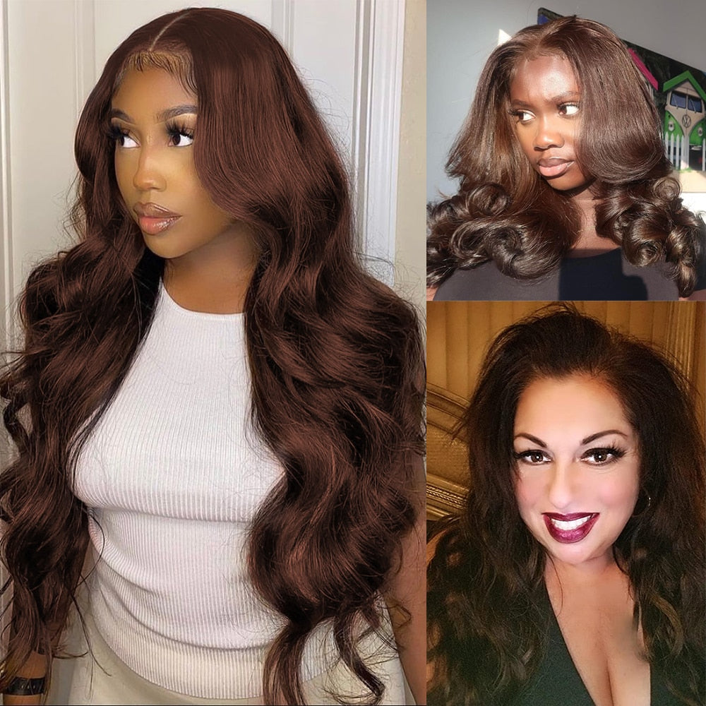 Brazilian Body Wave #2/#4 Brown Hair Extension Bundles