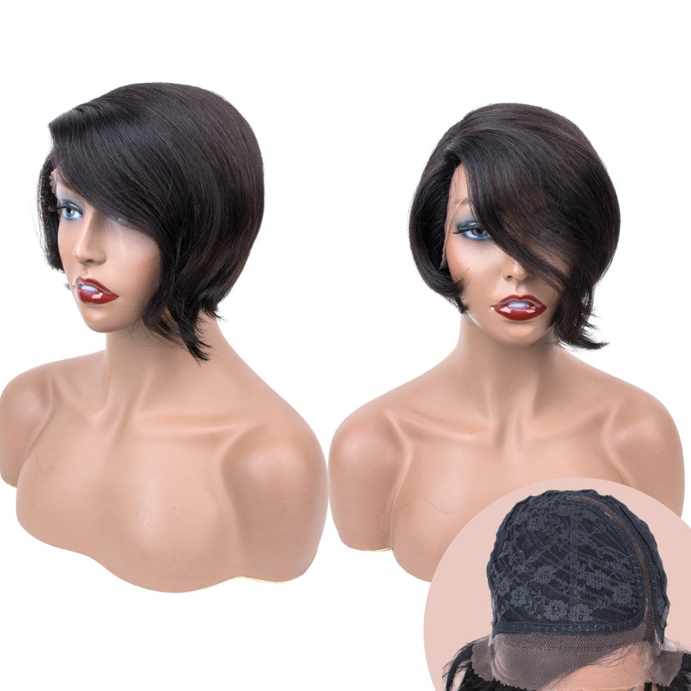 Short Pixie Human Hair Lace Wigs