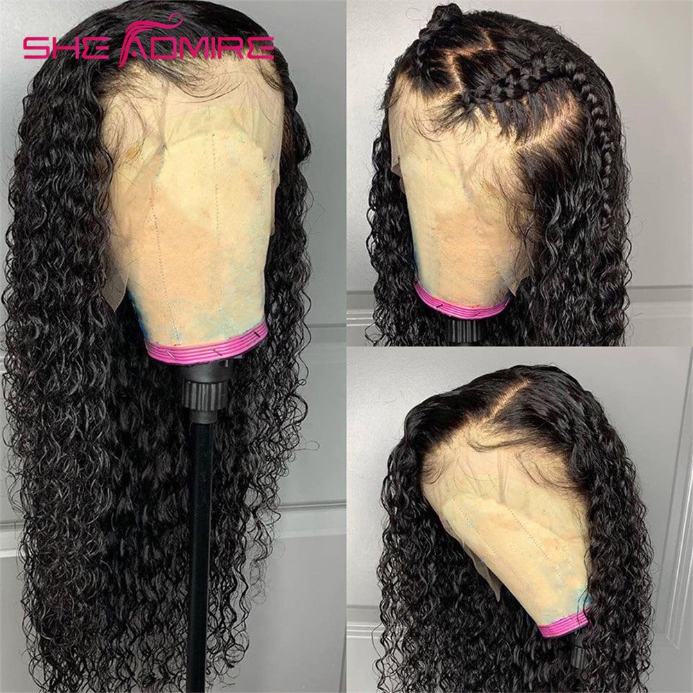 Curly Water Wave Lace Front Wig