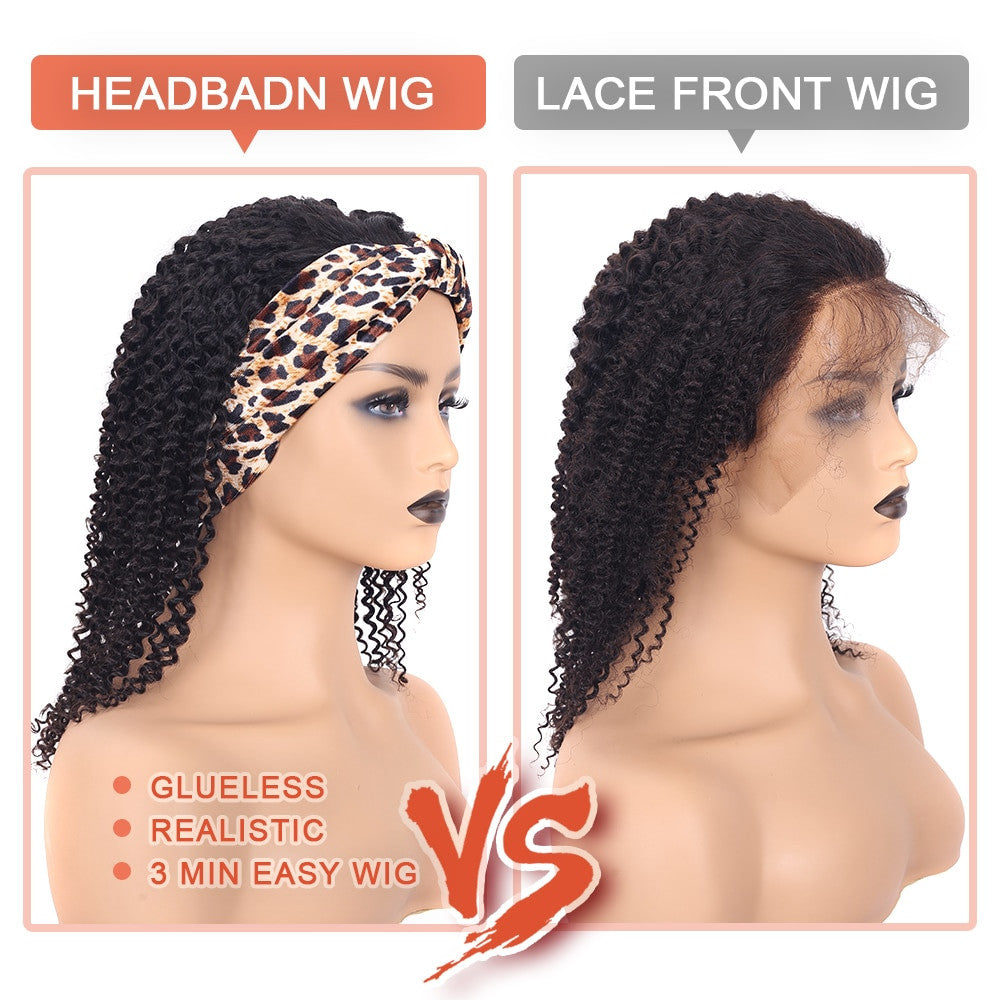 Glueless Human Hair Brazilian Headband Wigs