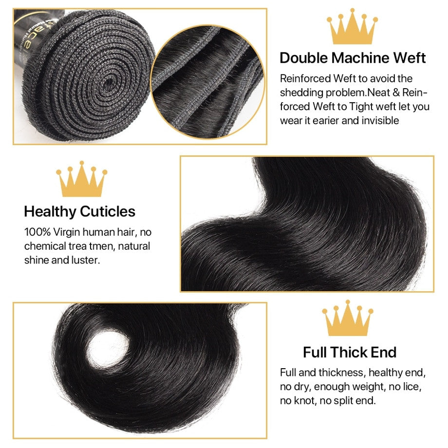 Body Wave Brazilian Human Hair Bundles