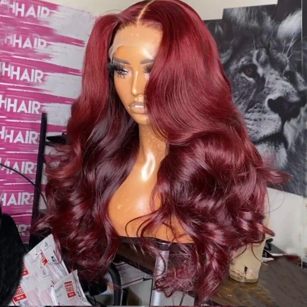 Burgundy Body Wave Lace Front Wig