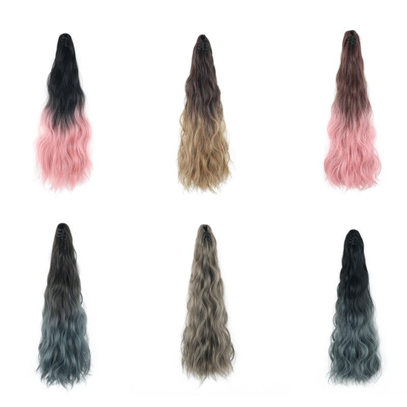 Ombre Color Claw Clip-In Synthetic Ponytail